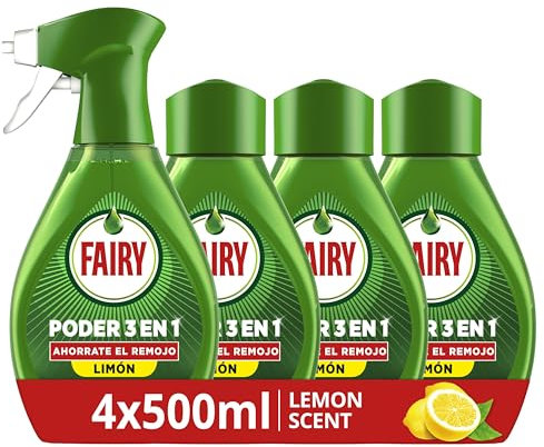 Fairy Poder Sin Remojo Limón Spray Recambio, Vajilla y Cocina, Antigrasa, 2000ml