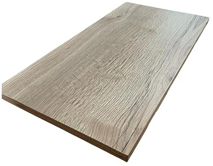 2 Stück Regalboden Einlegeboden WILD-EICHE 567 x 290 mm (L 56,7 cm x B 29,0 cm) Fachboden für 60 cm Küchenschrank Spanplattenzuschnitt mit Kanten - ABS Kanten und Melaminkanten - livindo.pro