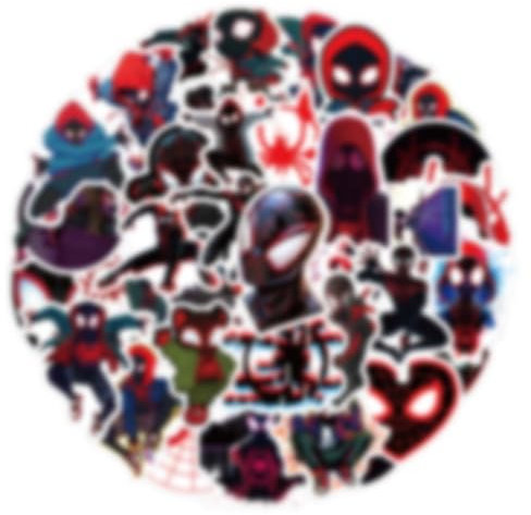 LAKJUOZ Aufkleber, 50 Stück Spiiderman Sticker Set Wasserdicht Vinyl Stickers Spidey Sticker Für Auto Motorräder Fahrrad Skateboard Gepäck Laptop Aufkleber, Geeignet Für Erwachsene Kinder