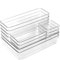 Set de 12 Cajones de Organización | Organizadores de Plástico Transparentes | Separadores de Cajones para Escritorio | Baño | Cocina | Frigorífico | Despensa | Maquillaje | Joyas | Multiusos