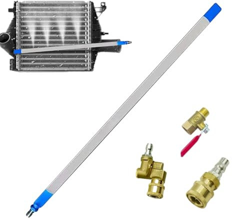 Barra de Limpieza del radiador del Coche, radiador de Boquilla de Ventilador, varitas de Limpieza de Aire, varitas de radiador de Alta presión, Herramientas de Limpieza de radiador de Coche