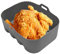 Bandeja de silicona para freidora, bandeja de horno de silicona, resistente al calor, apta para alimentos, rectangular, para cocinar al vapor, hornear carne