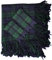 Kilt-Fliege, kariert, Schottenkaro, 121,9 x 122,9 cm, Kilt-Blitze mit Fliegenkaro, verschiedene Schottenkaro, 2-teiliges Set, schwarz/schottenmuster, 48 x 48