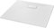 vidaXL Plato Ducha Resina Textura Pizarra Extraplano Antideslizante Mineral Fibra Vidrio Resistente Duradero Fácil Limpiar Cuadrado Blanco 90x80 cm