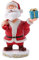 TOYANDONA Weihnachtsmann Figur Auto Wackelfigur Weihnachten Miniatur Ornamente Tortenfigur Santa Nikolaus Dekofigur für Weihnachtsschmuck Kuchen Dekoration Moos Feengarten Zubehör(zufälliger Stil)