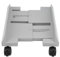 Supporto per CPU, Supporto per Computer Portatile con Ruote, Rack di Archiviazione Desktop Rimovibile con Carrello Porta PC Regolabile con Freno(bianco)
