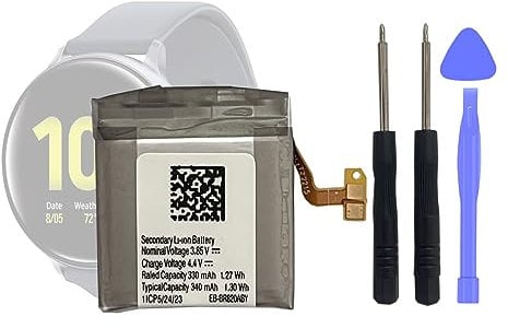 HIGHAKKU Batteria di ricambio EB-BR820ABY compatibile con Samsung Galaxy Watch Active 2 44mm GH43-04966A SM-R820 SM-R825 con strumenti