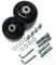 LOTOWELZON 1Paar Schwarz Mute Gepäck-Ersatzrollen Koffer 75mm mit 8mm Kugellagern Ersatzteile Reparatur-Kits ABEC 608zz für Trolley Hartschalenkoffer Rollen (OD75*W24mm/2.95x0.94)