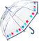 Hartom Rainbow Red White & Blue Stars, Childrens Lightweight, POE Dome Umbrella.