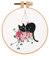 JSRQT Katze Stickerei Starter Kit,DIY Handgemachte Kreuzstich Set, Embroidery Cross Stitch Starter Kit für Anfänger