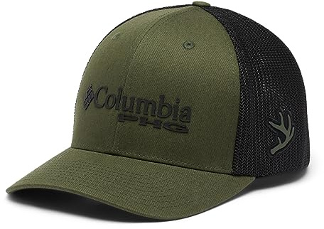 Columbia Damen PHG Logo Mesh Ballkappe Verschluss, Überschüssiges Grün, Schwarz, L/XL