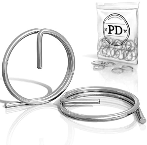 PD® Ringsplinte 1x11 mm | Rostfreie Sicherungsringe aus Edelstahl A4 V4A | Sicherungsringsplinte zur Sicherung von Steckbolzen | Universell nutzbare Ring Splinte für Sicherungsbolzen | 10 Stück