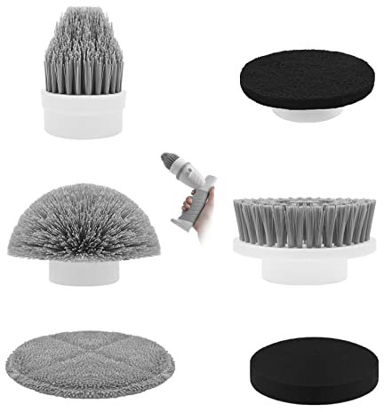6 replacement brush heads for cleaning brush,Electric Spin Scrubber Replacement Brush Heads-Nur für B0BP7FT1X7/ B0BHW7K72D geeignet,nicht zu ECB-886/ECB887 gegegnet.