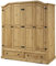 Corona 4 Door 2 Drawer Wardrobe Solid Pine Storage Bedroom Furniture