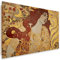 Feeby Bilder Schönheit Gustav Klimt Frau 120x80 cm 1 tlg Schlafzimmer Modern Deco Panel MDF Kunstdruck Wand Bild Wanddeko Design Wohnzimmer Büro Flur Hotel Spa Abstrakt Jugendstil Gold