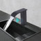 Robinet à capteur infrarouge automatique, eau chaude et froide, avec capteur infrarouge, NPT1/2, robinet de salle de bain pour cuisine, toilettes, robinet automatique (noir)