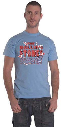 The Rolling Stones T Shirt Hackney Diamonds Painted Tongue offiziell Unisex Rosa L