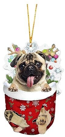 Weihnachtsstrumpf Hängende Niedlicher Hund Anhänger Weihnachten Dackel 2D Acryl Christmas Ornaments Tree Decorations Weihnachtsbaum Schmukdeko Lustige Weihnachtskugel Katze Cute