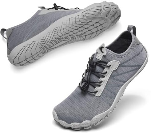 HIITAVE Mens Water Shoes Quick Dry Aqua Shoes Beach Swim Surf Shoes Diving Fishing Sport Shoes Dark Gray 11 M US Men