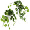 MIGUBIGU Lot de 2 Plantes Artificielles 45CM, Fausse Plantes avec Blanc Pots en Plastique, Splitphilo Plantes Tropicales Très Réaliste pour Balcon, Chambre, Salon, Salle de Bains Deko
