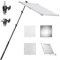 NEEWER Light Diffusion Panel Scrim Set, Lichtdiffusor mit Silber/Weiß Reflektorfolie, 30x30 Faltbarer Rahmen, 5/8 Baby Pins Griff, Teleskop Auslegerstange, 3 in 1 Diffusor für Fotografie, SF7575F