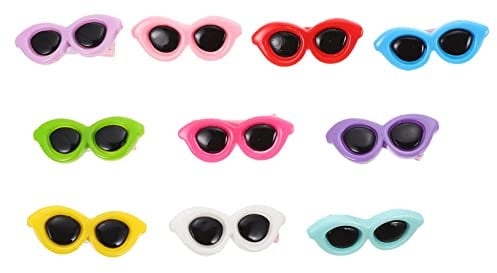 COLLBATH 10stücke Teiliges Pet Sunglasses Haarnadeln Für Hunde Und Katzen Farbenfrohes Haaraccessoire Für Haustiere Für Täglichen Gebrauch Und Besondere Anlässe
