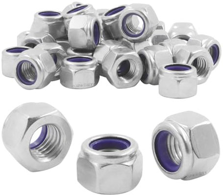 STI Dado Autobloccante acciaio inox A2 M8 scatola 50 pezzi