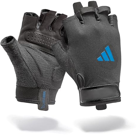Adidas Essential Training & Weightlifting Gloves, Fingerless Workout Gloves