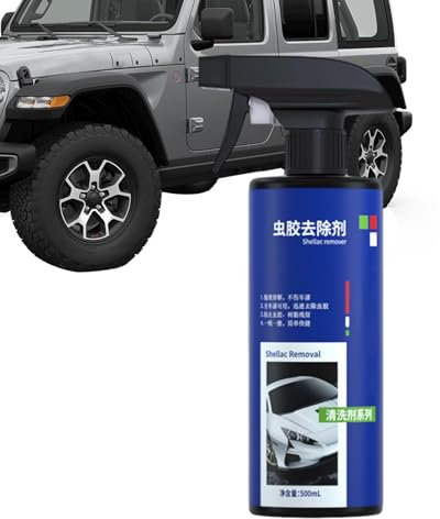 Removedor de manchas de pájaros, removedor de savia de árbol exterior de coche, removedor de alquitrán de pintura automática, 500 ml, removedor de alquitrán y adhesivo de acción rápida, elimina la