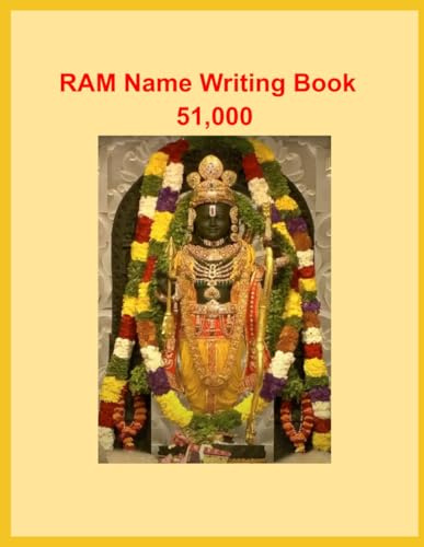 Ram Name Writing Book: 51,000