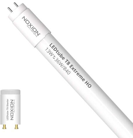 Noxion LED Röhre T8 Avant Extreme (EM/Mains) High Output 13W 2100lm - 840 Kaltweiß | 120cm - Ersatz Für 36W