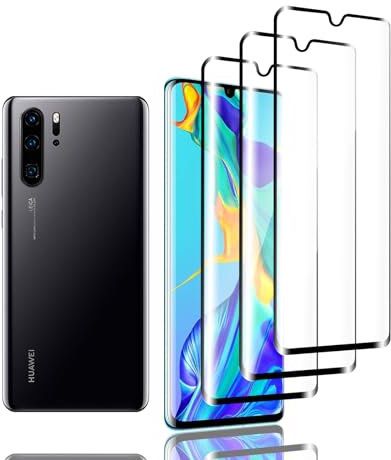 Zicurz 3 Stück Schutzglas für Huawei P30 Pro, für Panzer Schutz Glas, Schutzfolie, HD Displayschutz, Blasenfrei, für Huawei P30 Pro
