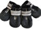 QKURT 4 Stück Hundeschuhe, Hundestiefel Pfotenschutz, wasserdichte Hundeschuhe mit Reflektierenden Riemen, Verstellbare, Waschbare, Pfotenschützer für Kleine, Mittlere und Große Hundee