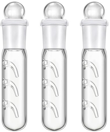 BDHYYM 3 Stück Planarienfalle, 3 Loch Glas Transparent Planaria Trap, Schneckenfalle für Fangen von Planarien, Schnecken, Blutegeln im Aquarium