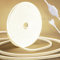 Sunshine smile Striscia LED Bianca Naturale 5 m, 4000K Striscia LED Dimmerabile 220v, Alta Luminosità Striscia COB con Alimentazione, IP65 Impermeabile Nastri Flessibile Luce, Larghezza 8mm