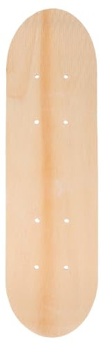 BESPORTBLE Blank Skateboard Deck 16.9inch - Unfinished Paintable Wood Deck for DIY Art, Christmas & Home School Handcraft for Kids Adults, Skateboard Wall Art Kit