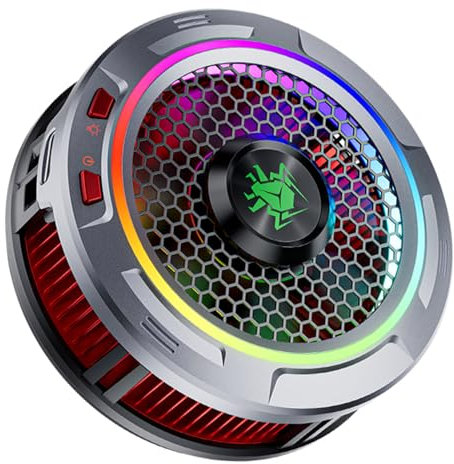 Dissipateur thermique de jeu mobile haute efficacité pour tablette et ordinateur portable avec affichage de la température LED pour jeux en direct