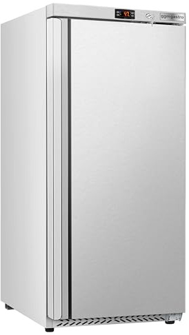 GGM Gastro Commercial Upright Storage Fridge ECO – Stainless Steel – 600 Litre – Single Door – 0 to +8 °C - UK plug (Type G)