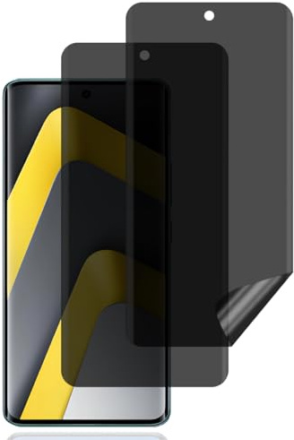BCHKLAI Protector Pantalla Privacidad para Xiaomi Poco M8 5G [2 Piezas] | Antiespia Película TPU Flexible, Anti-Rasguños, Sin Burbujas, Anti-Espía Protector Pantalla para Xiaomi Poco M8