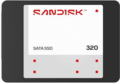 SANDISK 320 SATA SSD 1 TB (2,5”/7 mm, velocidades de Lectura de hasta 545 MB/s, tecnología SANDISK 3D NAND)