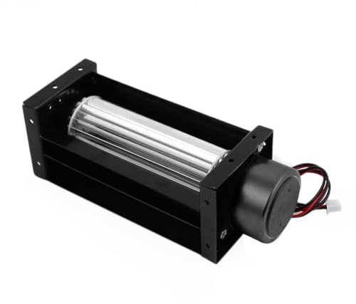 sourcing map Universal DC 12V 1.8W Ball Bearing Cross Flow Cooling Fan 138mm x 51mm x 49mm