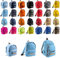 Schnoschi Großer Kinderrucksack hellblau mit Namen Bestickt