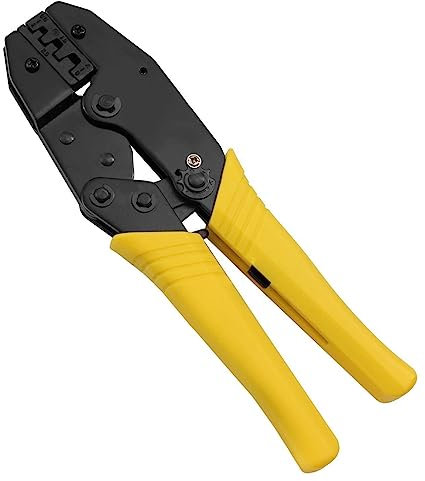 Crimpzange Quetschzange Presszange für unisolierte Kabelschuhe von 0,5 bis 6mm²