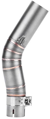 KIMISS Tubo centrale di scarico per motocicli,Tubo di collegamento centrale per scarico modifica motocicletta in acciaio inossidabile (per SUZIKI GSX-R1000)