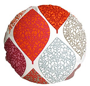 beties „Momente“ Kissenhülle rund ca. 80 cm Ø Kissenbezug in interessanter Größenauswahl hochwertig & angenehm 100% Baumwolle Farbe (Bohemian mohn)