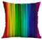 Xmiral Kissenhüllen Kissenbezüge Baumwolle Leinen 3D Regenbogen Geometrische Drucken 40 X 40cm Quadratischer Sofakissen Kopfkissenbezug(C)