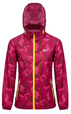 Mac in a Sac - Veste imperméable Edition - unisexe - se replie dans une pochette - Imprimé camouflage rose - L