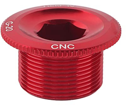 Keenso Fahrradkurbelschraube, Tretlagerschrauben aus Aluminiumlegierung, für Fahrrad, Bolzen, Befestigung für Kurbelwellenkurbel (rot)