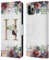 Head Case Designs Officially Licensed Nature Magick Letter H Flowers Monogram Floral Gold Leather Wallet Case Compatible With Apple iPhone 11 Pro Max