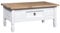 vidaXL Kiefer Couchtisch Mexiko-Stil Corona Beistelltisch Wohnzimmertisch Sofatisch Kaffeetisch Holztisch Teetisch Weiß 100x55x44 cm